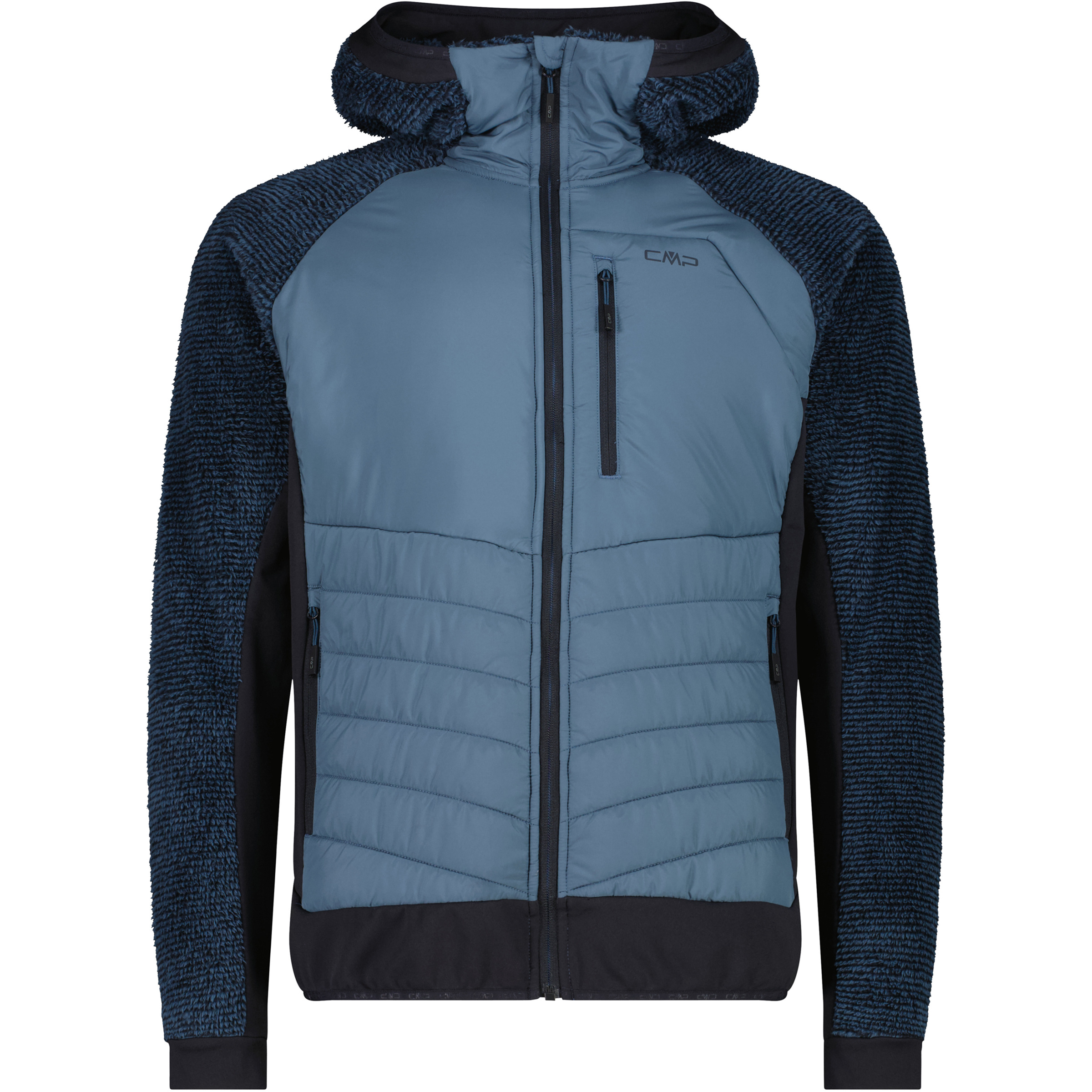 CMP Hybrid Herren Isolationsjacke blau Größe 4XL Trekking Schnell trocknend