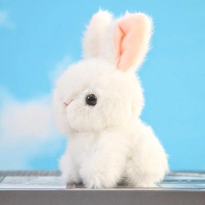 Inspired Living Ultra Soft Plush Bunny Toy Cute Bunny Plushie For Kids & Gifts white