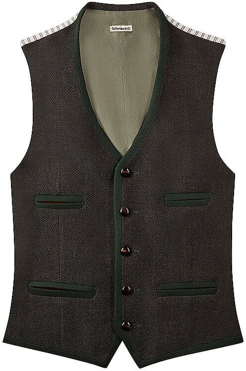 GOTTSEIDANK Trachtengilet WENZEL dunkelgrün   44 44