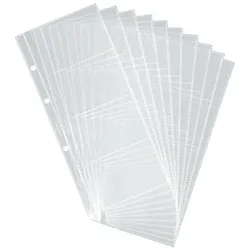 Durable Ersatzhüllen für Visitenkartenmappe mit Ringmechanik »Visifix« transparent, 11x24.5 cm