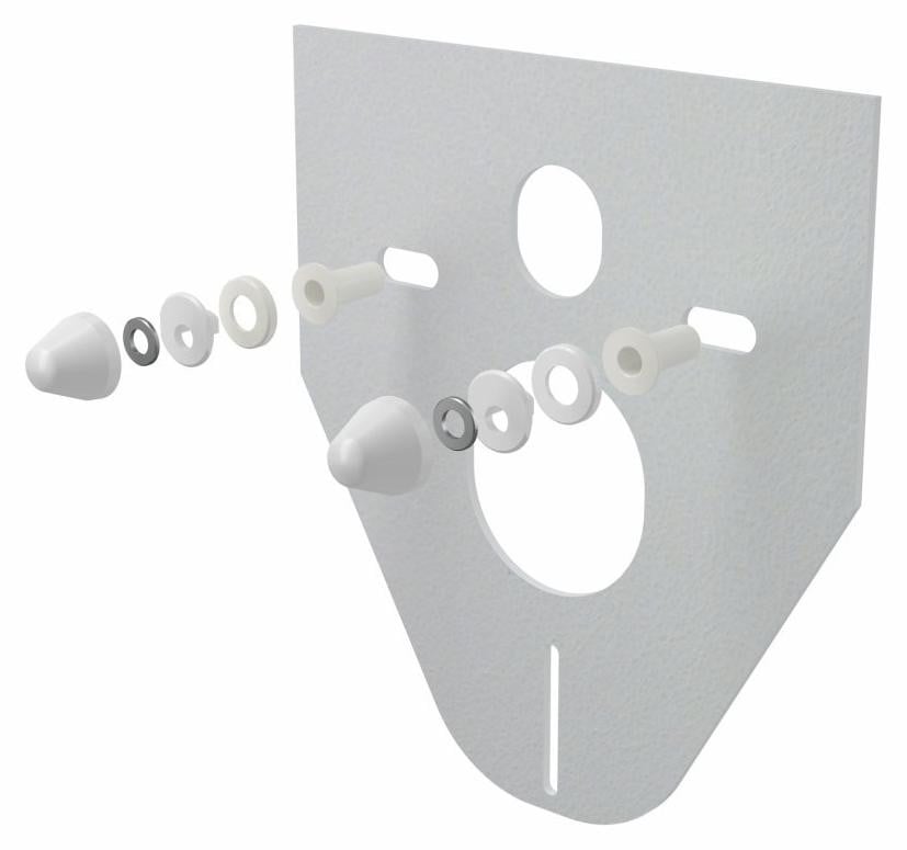 Alcadrain Isolatieplaat voor hangende toiletten en bidets inclusief accessoires en afdekking, wit
