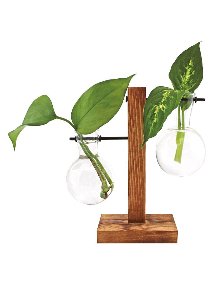 Winkee Vase in Hellbraun - (B)17 x (H)14 x (T)8 cm - onesize