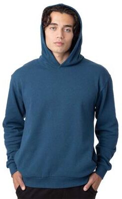 econscious EC5300 Reclaimist Hooded Sweatshirt in Tidal Blue size Large   Cotton