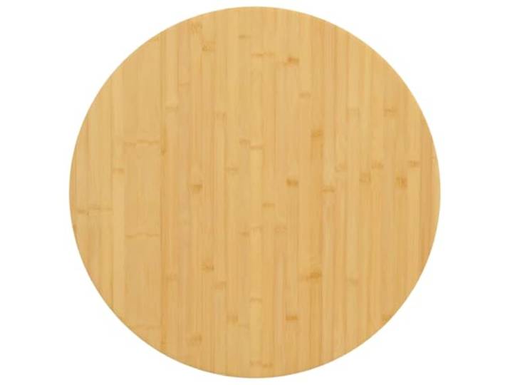 Kaorsrow Tischplatte Runde Ø 70x4 cm Bambus Ersatzplatte Bistrotisch Vielseitige Ersatzplatte aus naturlackiertem Bambus für Beistelltisch und Couchtisch in Wohnzimmer oder Café.