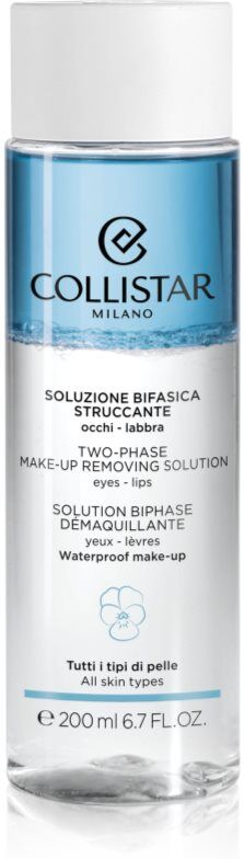 Collistar Cleansing Two-phase Make-up Removing Solution Eyes-Lips Zweiphasen-Make-up-Entferner für wasserfestes Augen- und Lippen-Make-up 200 ml