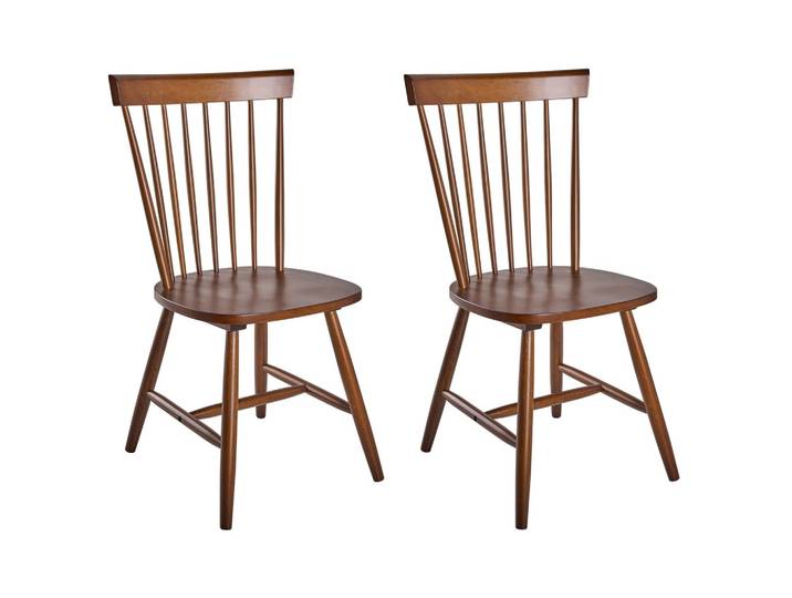 ESSZIMMERSTUHL 2er-Set Holz Braun Burges