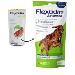 VETOQUINOL Flexadin Advanced Nahrungsergänzungsmittel für Hunde 180g (60 Bissen)