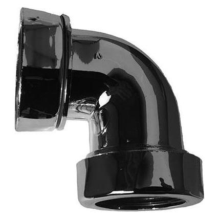 Purus vinkelkobling 90° forkromet PP (750361-320)