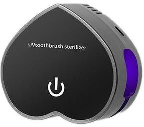Inspired Deals UV Toothbrush Sanitizer & Dryer Portable USB Rechargeable Sterilizer black