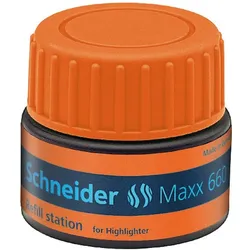 Schneider, Ersatzpatronen + Tintenfass, Textmarker-Refill-Station