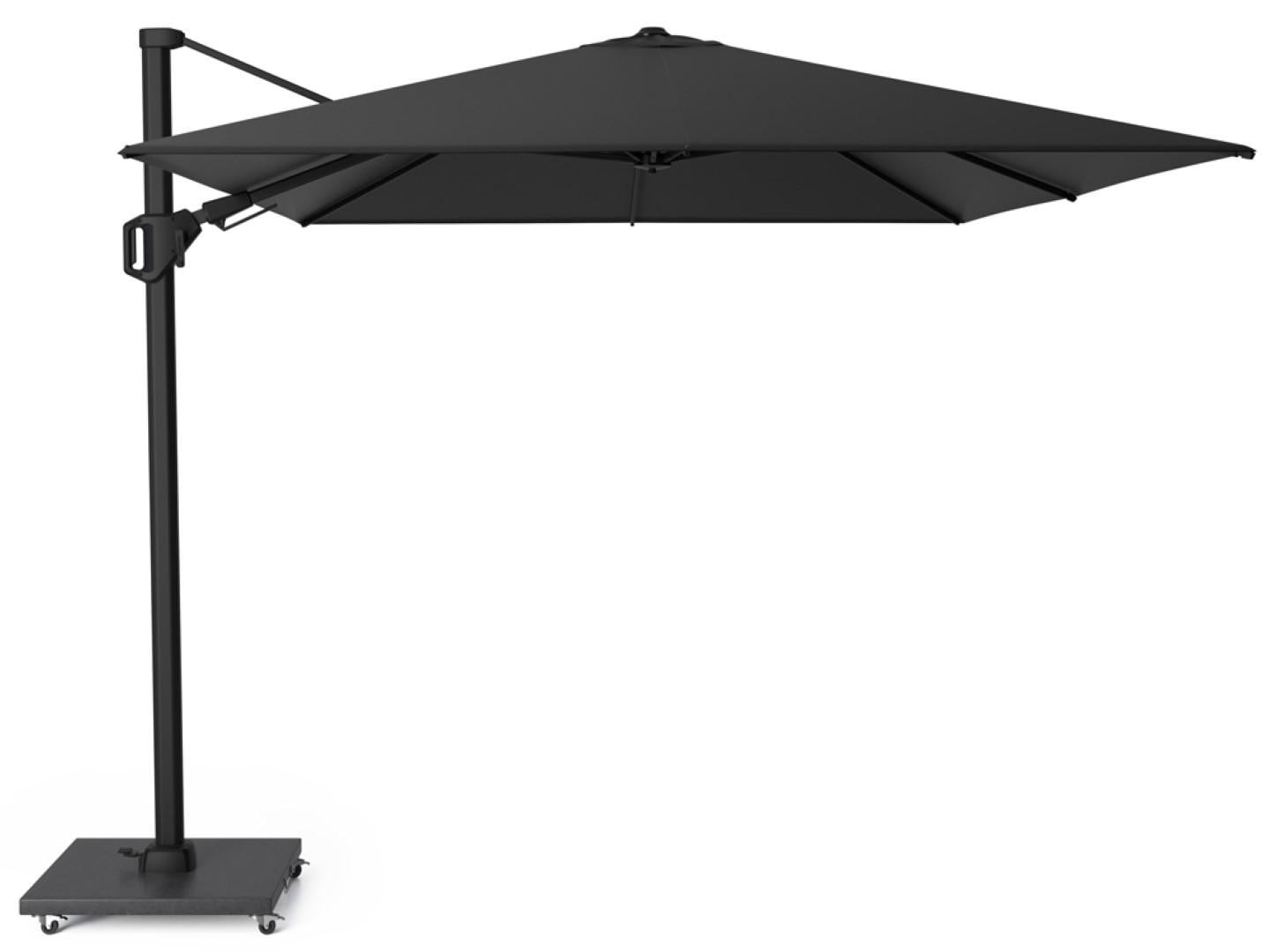 Platinum Challenger T2 Premium Zweefparasol Jet Black, B: 350 cm x D: 260 cm