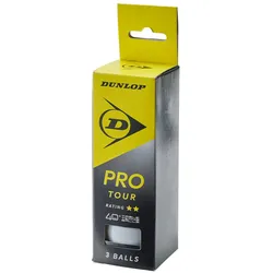 DUNLOP 40+ PRO TOUR 3 BALL WEIß WHITE - STK