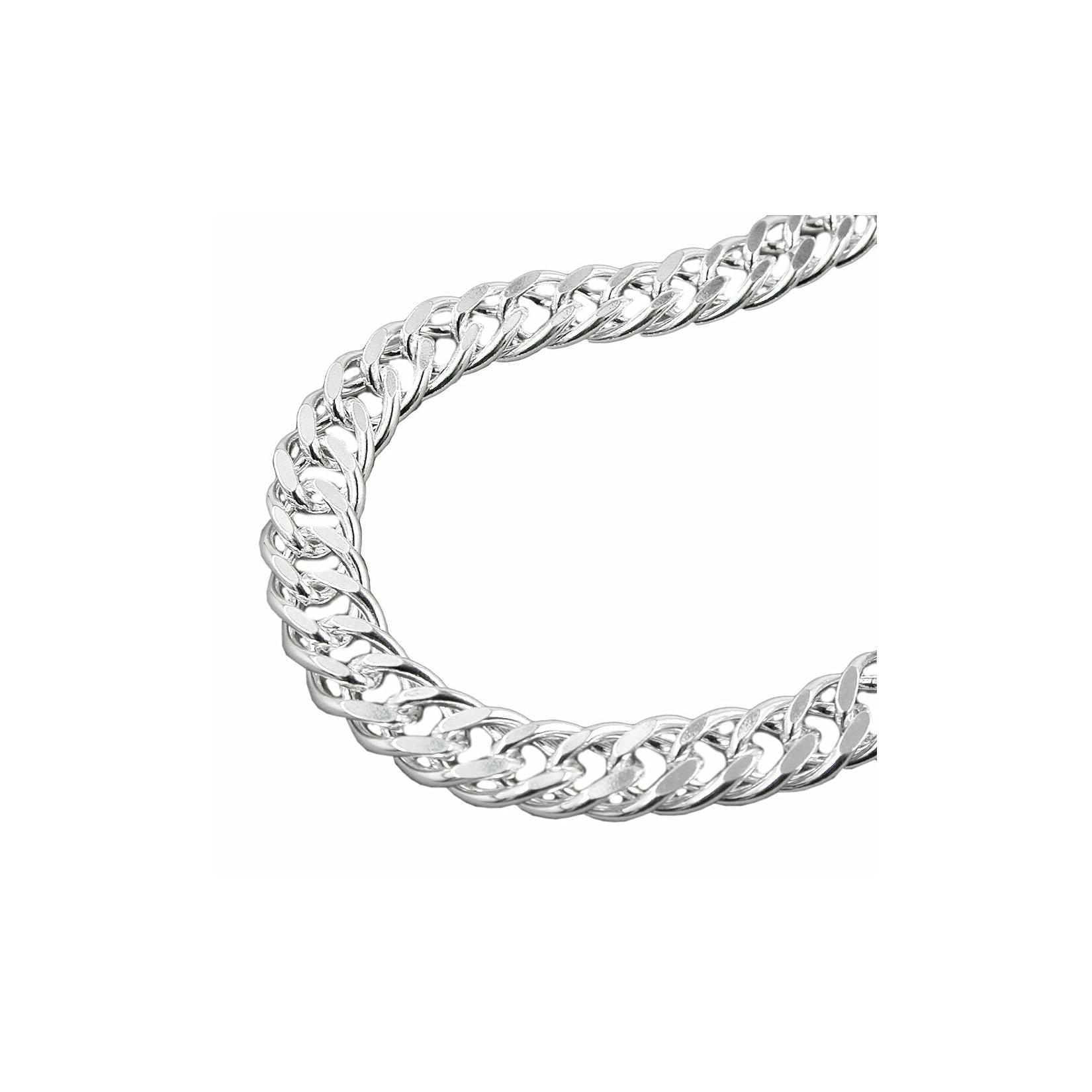 Gallay Armband 6mm Zwillingspanzerkette Silber 925 21cm