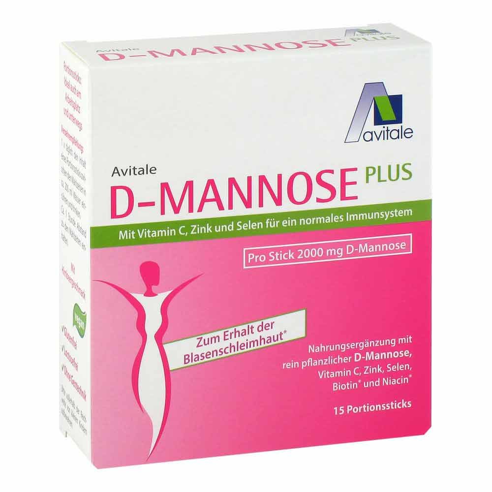 Avitale GmbH D-Mannose Plus 2000 mg mit Vitamine und Mineralstoffe Sticks 15211369