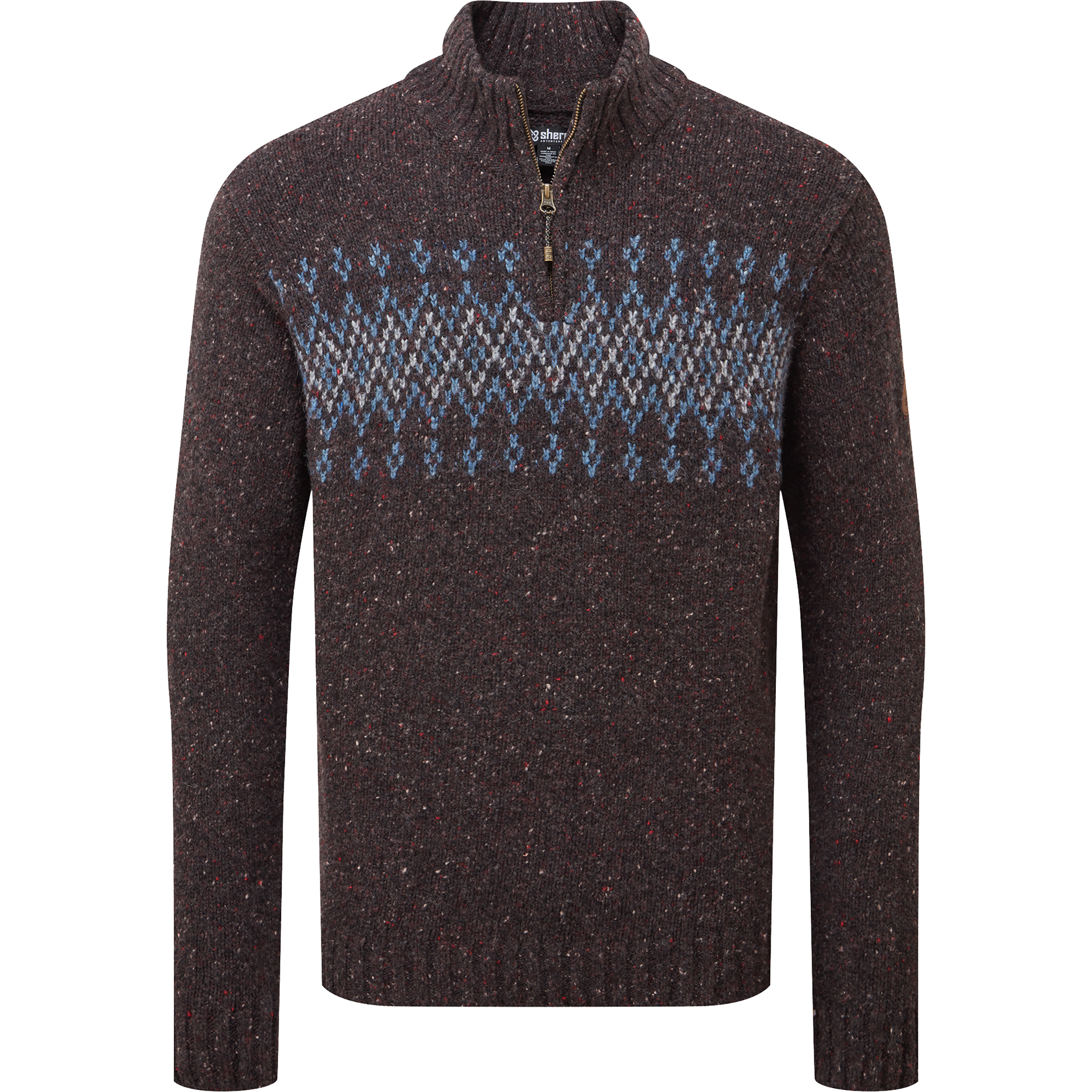 Sherpa Adventure Gear Dumji 1/4 Zip Herren Pullover schwarz Größe M Lifestyle Atmungsaktiv Merinowolle