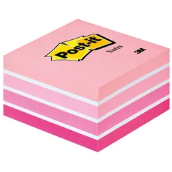 3M Post-it Würfel 2028P, 76 mm x 76 mm, Pastell-Pinktöne, 1 Würfel à 450 Blatt