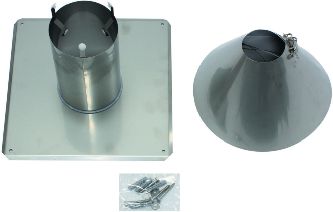 Vaillant Schachtabdeckung 0020021007 DN 80, für Abgasleitung, Edelstahl