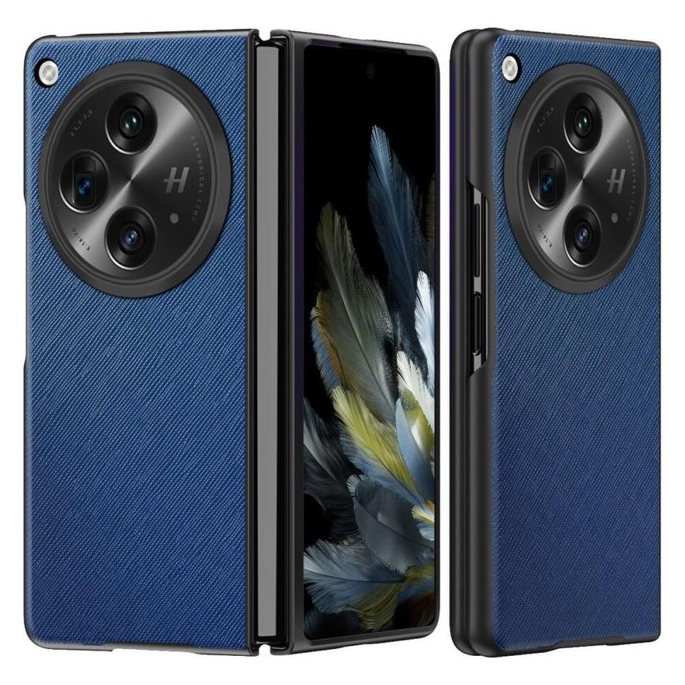Cover-Discount OnePlus Open - Cross Textur Schutzcase blau (OnePlus Open) (660166962D)