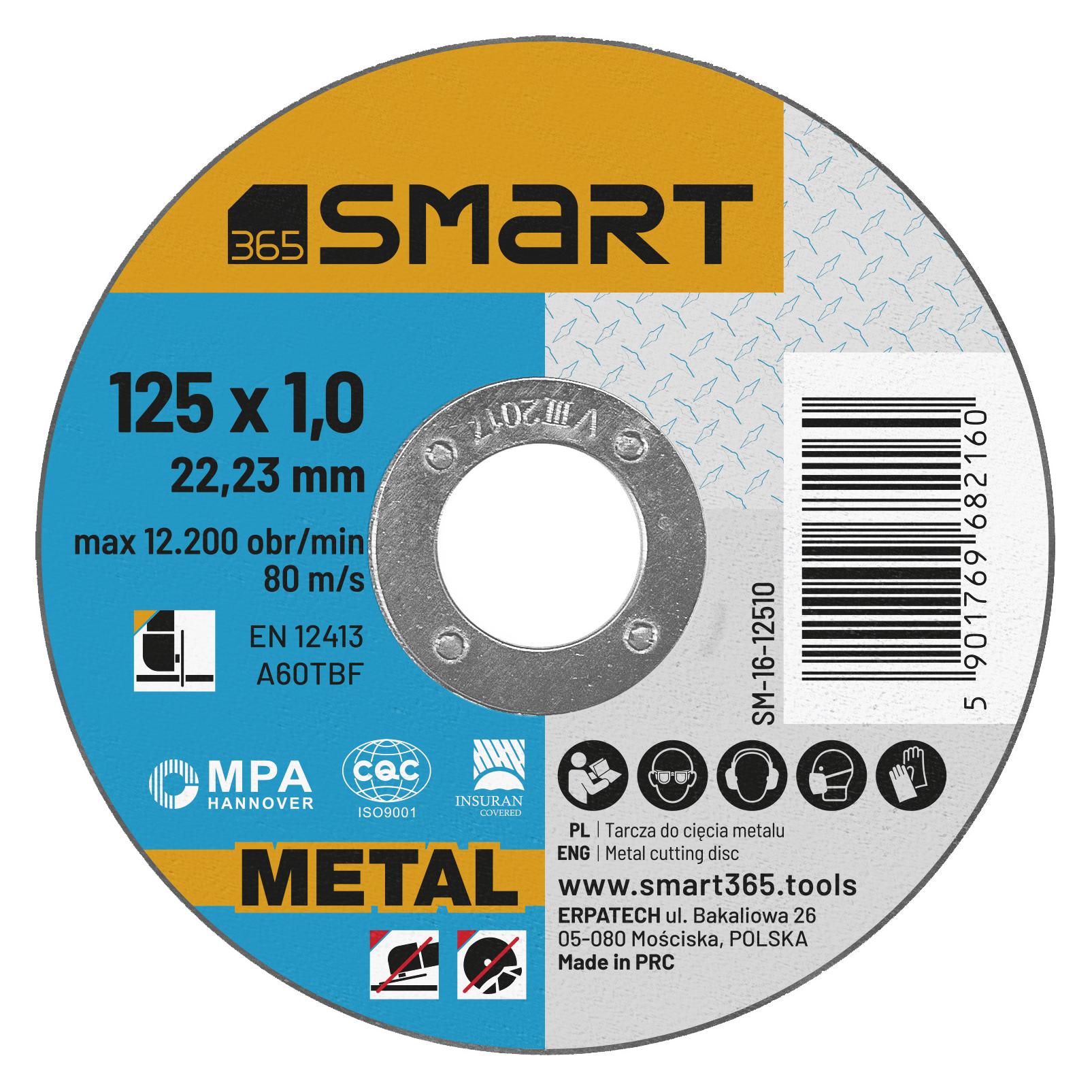 smart Metalltrennscheibe 125 mm, 1,0 mm dick (16-12510)