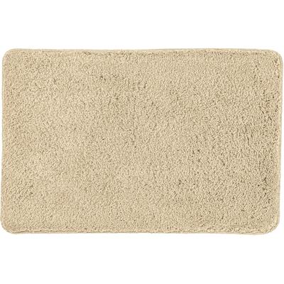 Badematte KLEINE WOLKE "»Scott«, Badvorleger, Badezimmer Teppich", beige (caramel), H:12mm, Polyester, Badematten, Badematte, Badteppich, Uni Farben, weich & kuschelig