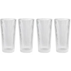 Stelton Pilastro Long Drinking Glass 30 cL - 4 pcs (x-509), Trinkgläser, Transparent