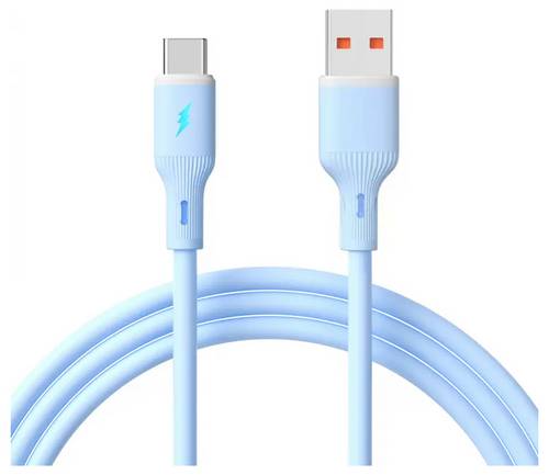 Akyga USB-Kabel USB-A Stecker, USB-C Stecker 1m Blau AK-USB-63