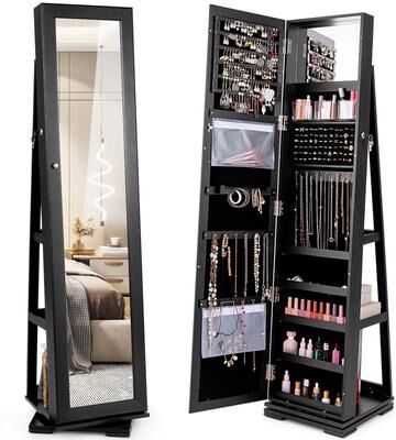 Armoire Jewelry Cabinet Standing Jewelry Organizer