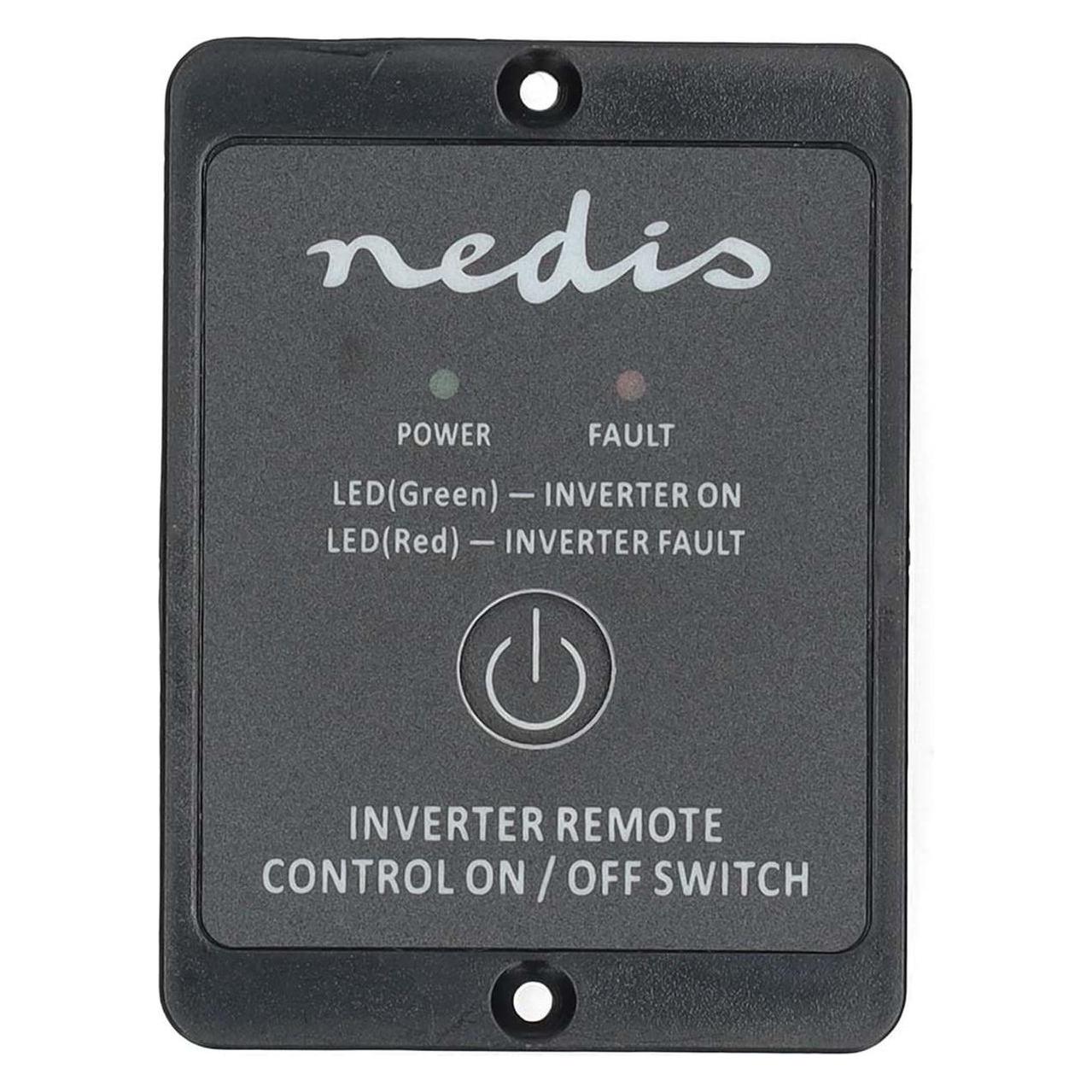 Nedis Power Inverter-Fernbedienung - 6.00 m - RJ12 - Schwarz (PIMRCDSUBK1)