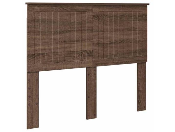 KTHLBRH Kopfteil Eiche braun Holz technisch 123 x 7 x 100 cm Minimalistisches Design, glatte Oberfläche, pflegeleicht, Rückenunterstützung, schnelle Montage