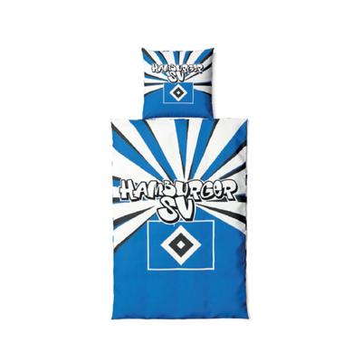 Bettwäsche HAMBURGER SV "Hamburger SV Bettwäsche HSV Bettwäsche Strahlen", Gr. Renforcé, B/L:, mehrfarbig, Renforcé, 100% Baumwolle, Bettwäsche Bettwäsche