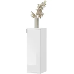 KOMMODE weiß Hochglanz 30 cm, Flurkommode Türanschlag wechselbar, Mehrzweckschrank