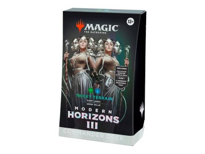 Wizards of the Coast Modern Horizons 3 Tricky Terrain Commander Decks - Magic the Gathering - EN - Sammelkartenspiel - Kartenspiel - 110 Stück
