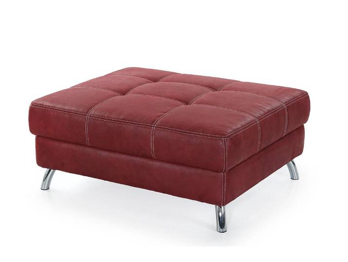 Hocker JOCKENHÖFER GRUPPE San Francisco, B: 103 cm , rot, B:103cm H:45cm T:86cm, Luxus-Microfaser in Antiklederoptik (100% Polyester);Luxus-Microfaser ALCATOP (100% Polyester);Microfaser PRIMABELLE (100% Polyester), Hocker, Polsterhocker