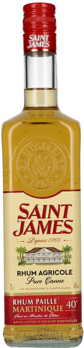 Saint James Rhum Saint James Pure Canne PAILLE Rhum Agricole 40% Vol. 0,7l