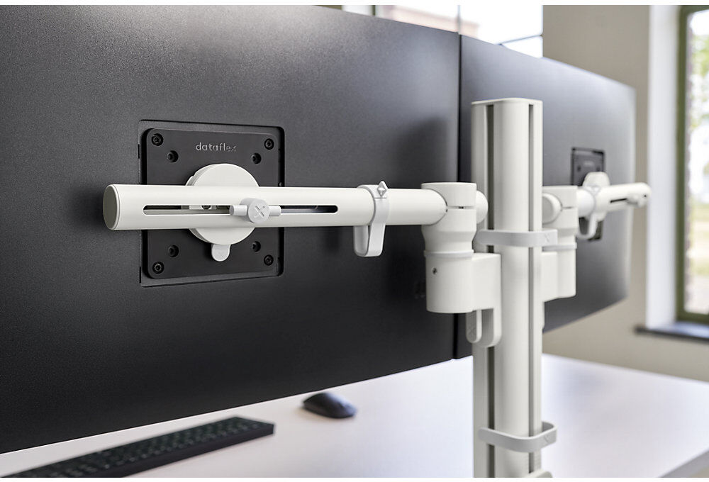 Monitorarm Viewgo Modular, Höhenverstellung 345 mm, für 2 Monitore, weiß Dataflex