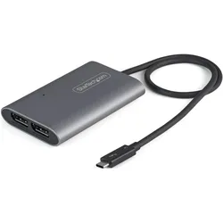 StarTech Thunderbolt 3 zu Dual DisplayPort (DisplayPort), Video Adapter, Silber
