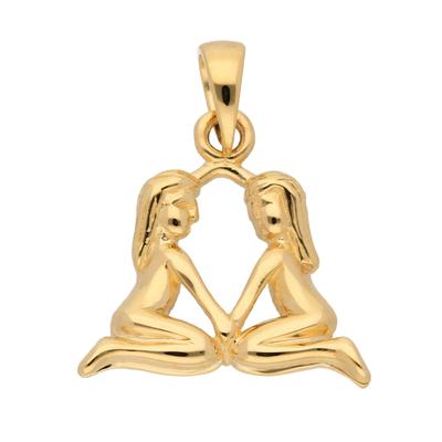 Kettenanhänger ADELIA´S "585 Gold Sternzeichen Anhänger Zwilling", gold, Schmuckanhänger, Damen, Zwilling, Gold, Kettenanhänger, Goldschmuck für Damen & Herren