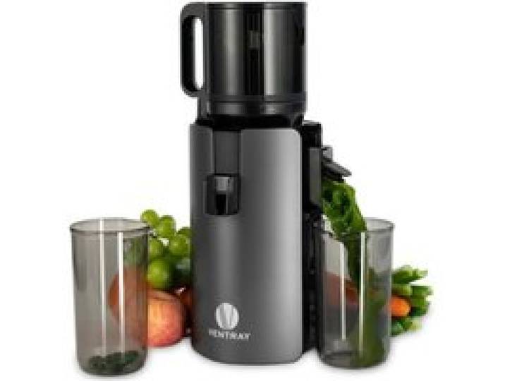 Extracteur de jus à froid - VENTRAY - Grande goulotte 120mm -Nettoyage facile - 250W 1.2L - Noir