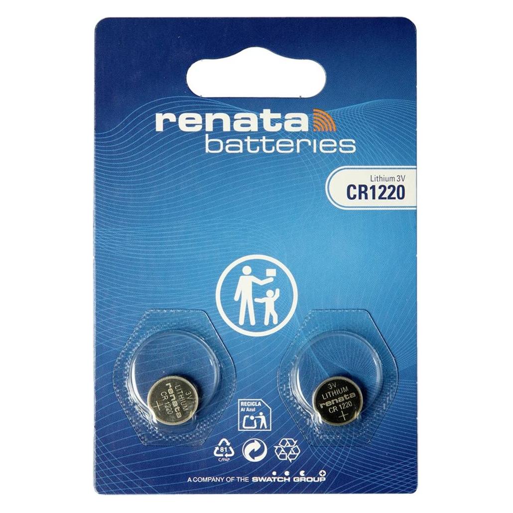 Renata CR1220 MFR SC 2BL (Lithiumbatterie) (2 Stk., 35 mAh) (704585)