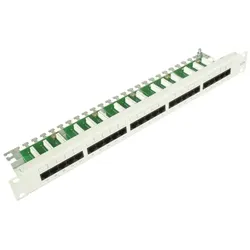 Cobinet 120553 Telefonieverteilerfeld Kat.3 25xRJ45 19z 1HE o.V-Kanal RAL7035, Telefon, Grau