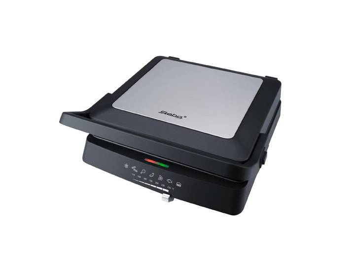 Kontaktgrill STEBA Steba Kontaktgrill FG75 2000 W , schwarz, B:36cm H:14,5cm T:32,5cm, Kontaktgrill_Standgrill_Tischgrill_Teppanyakigrill, Kontaktgrill