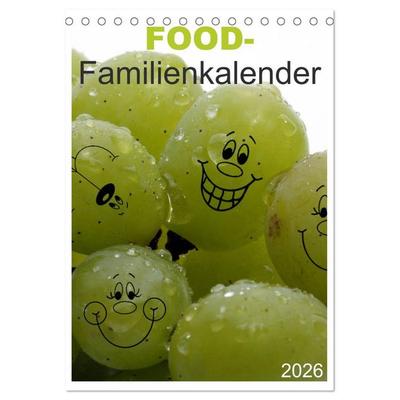 FOOD -Familienkalender (Tischkalender 2026 DIN A5 hoch), CALVENDO Monatskalender
