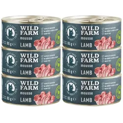 WILD FARM Mousse Lamm 6x85g - getreidefreie Mousse für Katzen