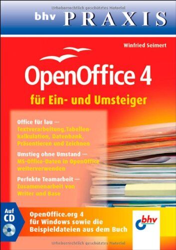 Winfried Seimert - OpenOffice 4 für Ein- und Umsteiger: (bhv Praxis) - Preis vom 30.09.2026 09:01:18 h