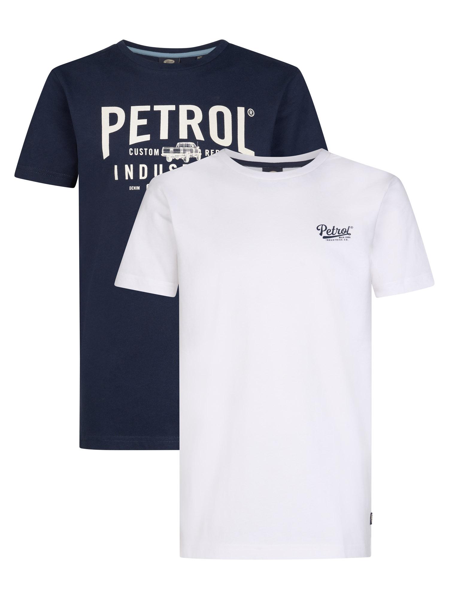Petrol Industries - Jongens 2-pack T-shirts met grafische print Vizcaíno -