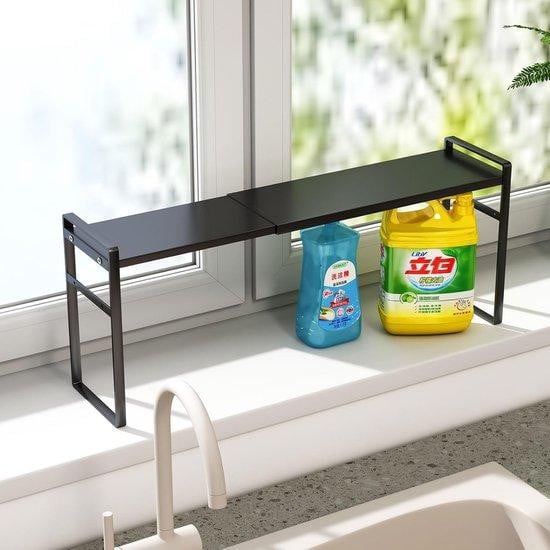 WAN Smalle Stapelbare Plank voor Vensterbank, Keuken of Badkamer - Uitschuifbaar