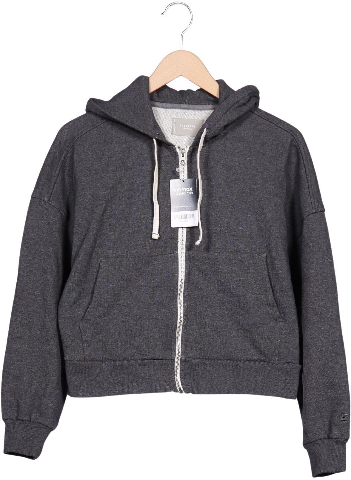 Everlane Damen Kapuzenpullover, Grau, Gr. S, Baumwolle - Second Hand