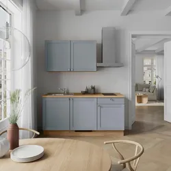Küchenleerblock Frame Low o. Geräte Blaugrau