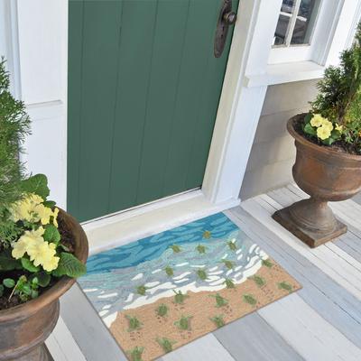 Lush Decor Frontporch Turtle Beach Indoor/Outdoor Area Rug