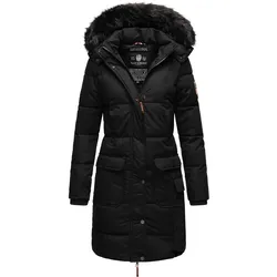 NAVAHOO Damen Warmer Wintermantel Parka inkl. Einkaufstasche und Regenschirm Cosimaa